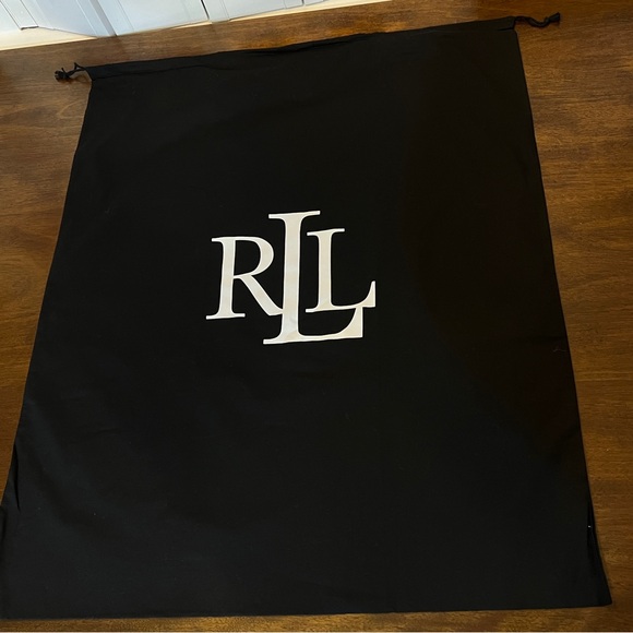 Large Ralph Lauren Black Drawstring Bag - Picture 5 of 6